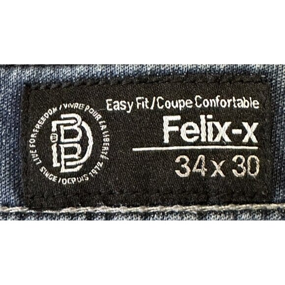 Buffalo David Bitton Mens Jeans 13203-B Felix-X Easy Fit Denim Blue 36X30 - Picture 13 of 16